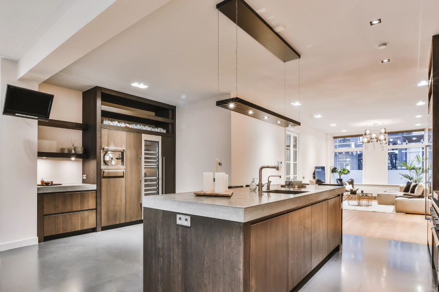 modern luxurious kitchen countertop